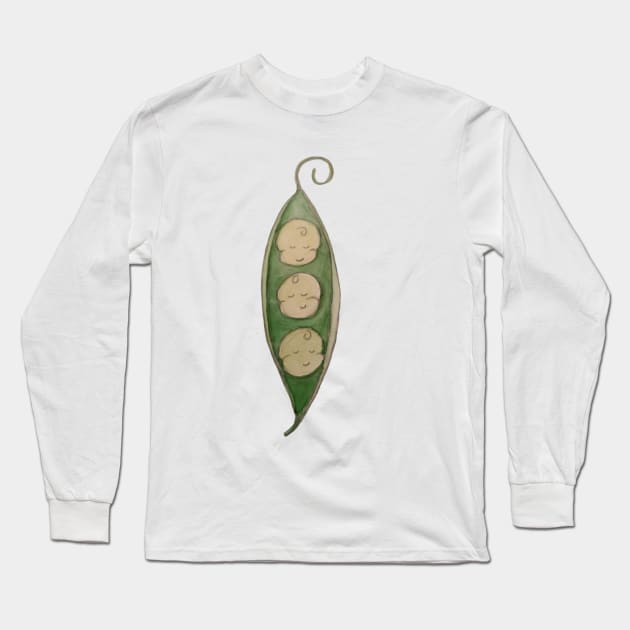 Peas in a Pod Long Sleeve T-Shirt by A2Gretchen